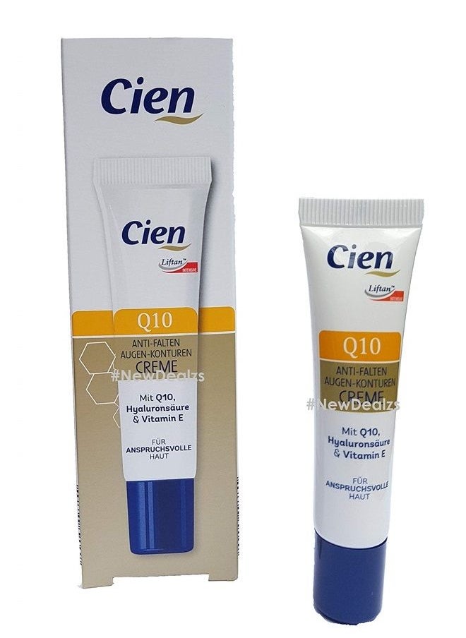 Cien - Anti-Wrinkle Eye Contour Cream with Q10 and Hyaluronic Acid and Vitamin E 15ml (0.51 Oz) - Image 1