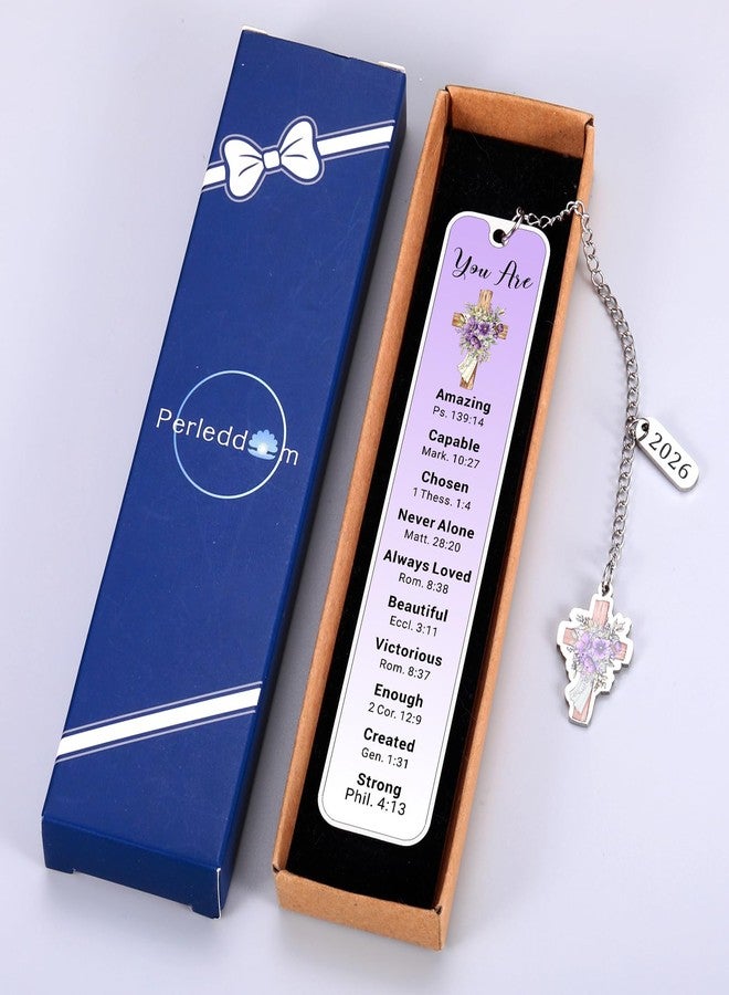 Perleddom 2026 Baptism Gifts for Teen Girls Easter Basket Stuffers for Kids Christian Bookmarks Gifts for Teens Christian Bible Verse Gift for Women Men Catholic Confirmation Gift First Communion Gifts for Him - Image 2
