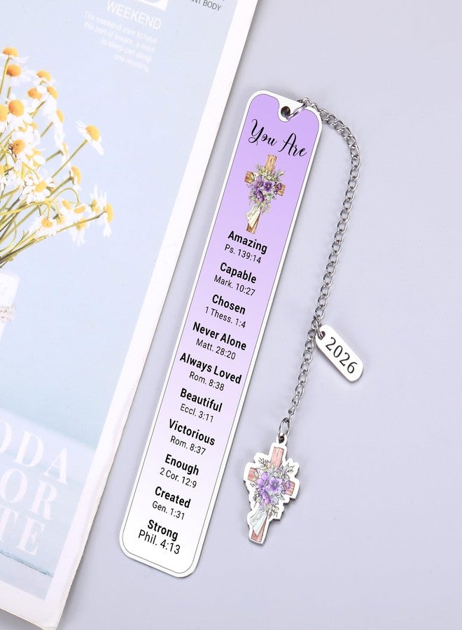 Perleddom 2026 Baptism Gifts for Teen Girls Easter Basket Stuffers for Kids Christian Bookmarks Gifts for Teens Christian Bible Verse Gift for Women Men Catholic Confirmation Gift First Communion Gifts for Him - Image 4
