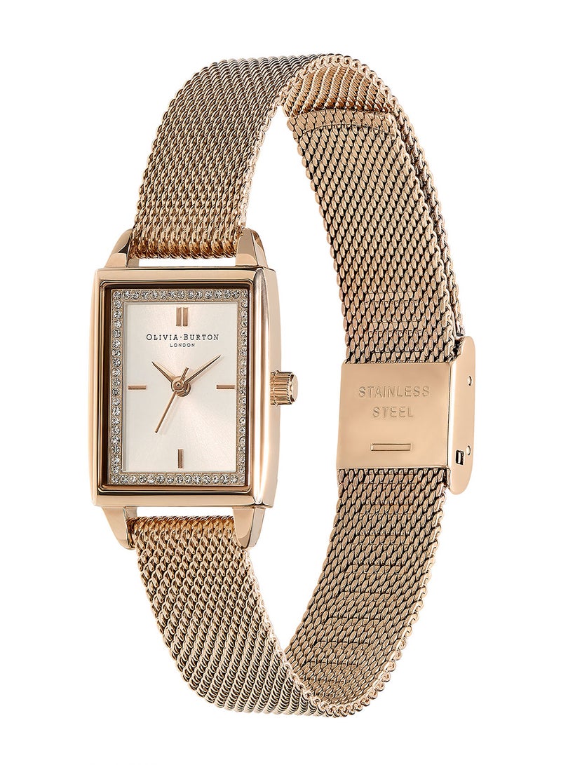 OLIVIA BURTON RECTANGLE ANALOG WOMEN'S WHITE CASE WATCH - 24000015 - Image 1