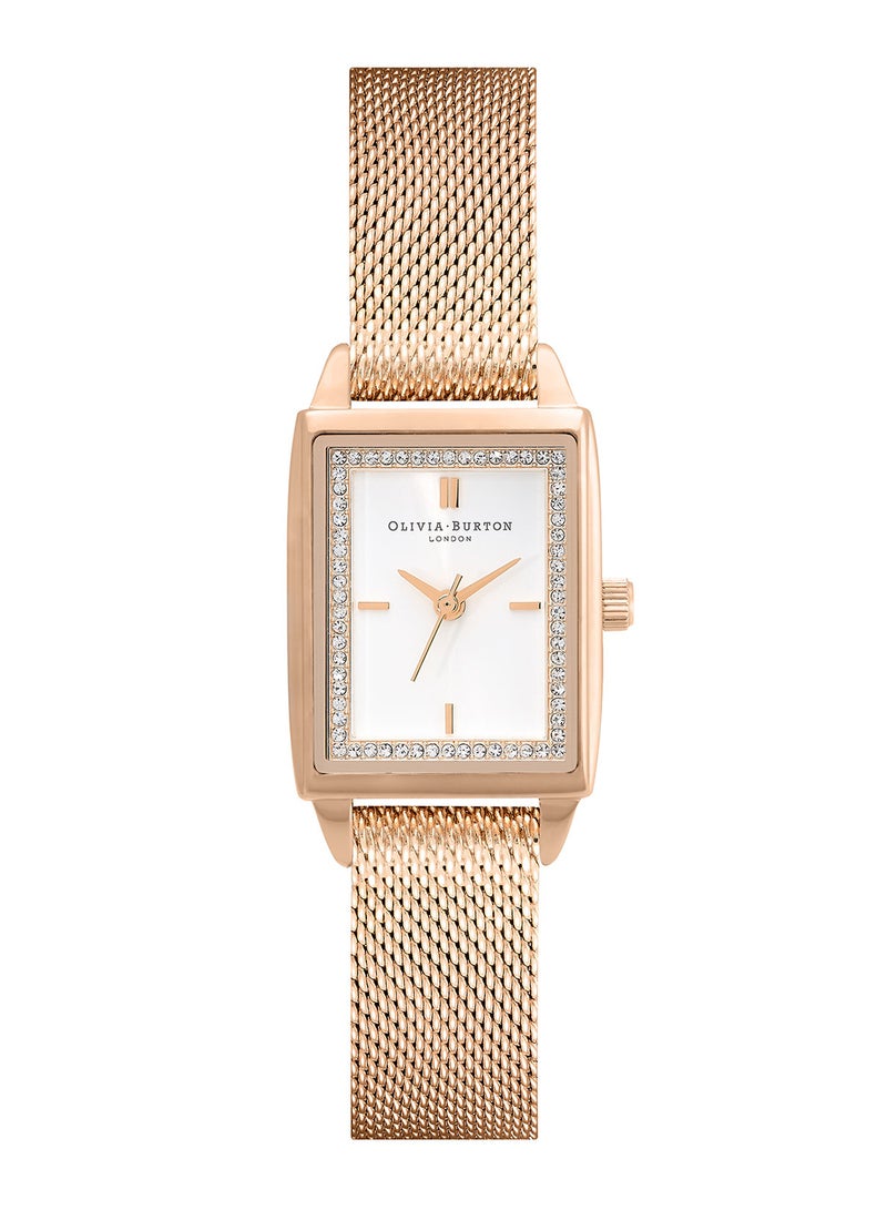 OLIVIA BURTON RECTANGLE ANALOG WOMEN'S WHITE CASE WATCH - 24000015 - Image 2