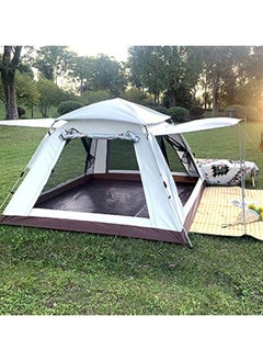 Arabest Garden Tent 4 People Pop Open in Three Seconds,Double Doors and Four Windows Frame Tent Light and Practical Popup Tent Waterproof for Camping  - Image 2
