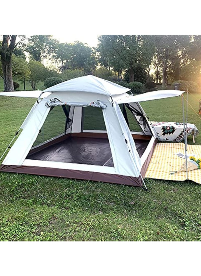 Arabest - Garden Tent 4 People Pop Open in Three Seconds,Double Doors and Four Windows Frame Tent Light and Practical Popup Tent Waterproof for Camping - Image 1