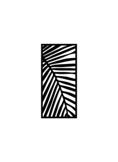 Home Gallery Decorative Palm leaf wooden wall Art 40X80 cm  - Image 2