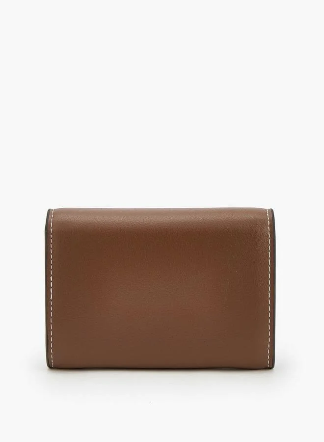 Celeste Solid Cardholder With Snap Button Closure