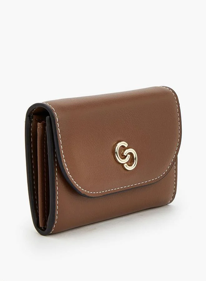 Celeste TAN Solid Cardholder With Snap Button Closure for Women | Best Price UAE
