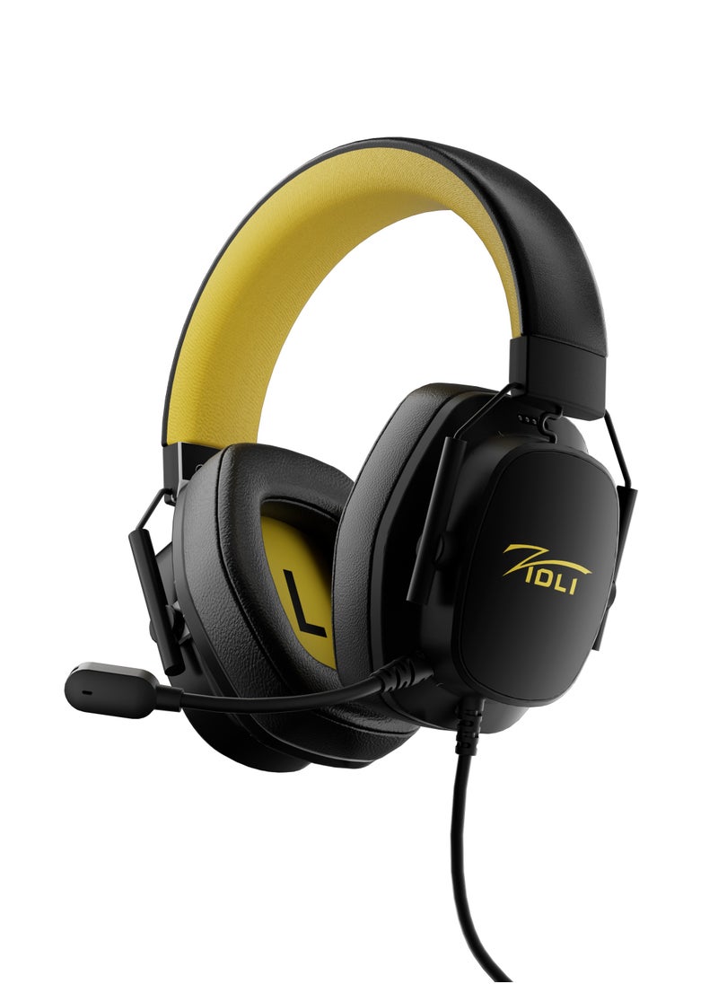 ZIDLI - LR-X1s Wired Gaming Headset - ENC Microphone, Lightweight Dual-Color, USB for PS5, Xbox, PC - Comfortable Earphones - Image 1