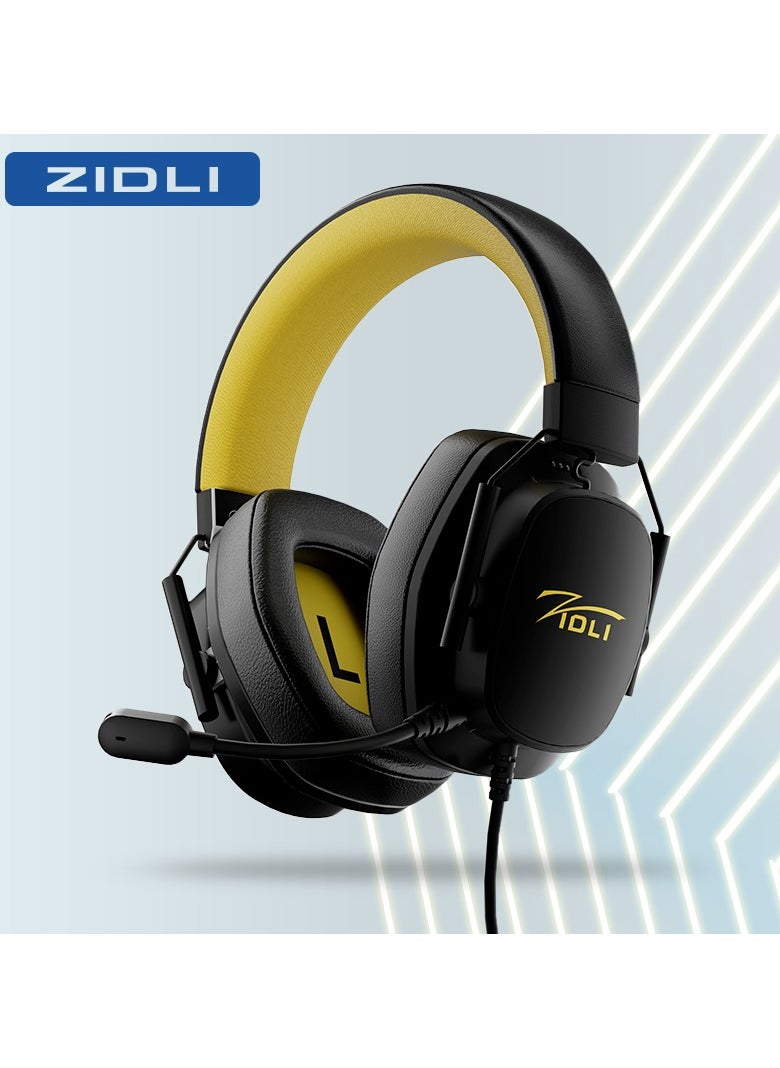 ZIDLI - LR-X1s Wired Gaming Headset - ENC Microphone, Lightweight Dual-Color, USB for PS5, Xbox, PC - Comfortable Earphones - Image 1