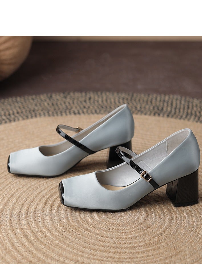 Loquat Mary Jane Single Shoes French Retro Spring And Autumn New Style - Image 1