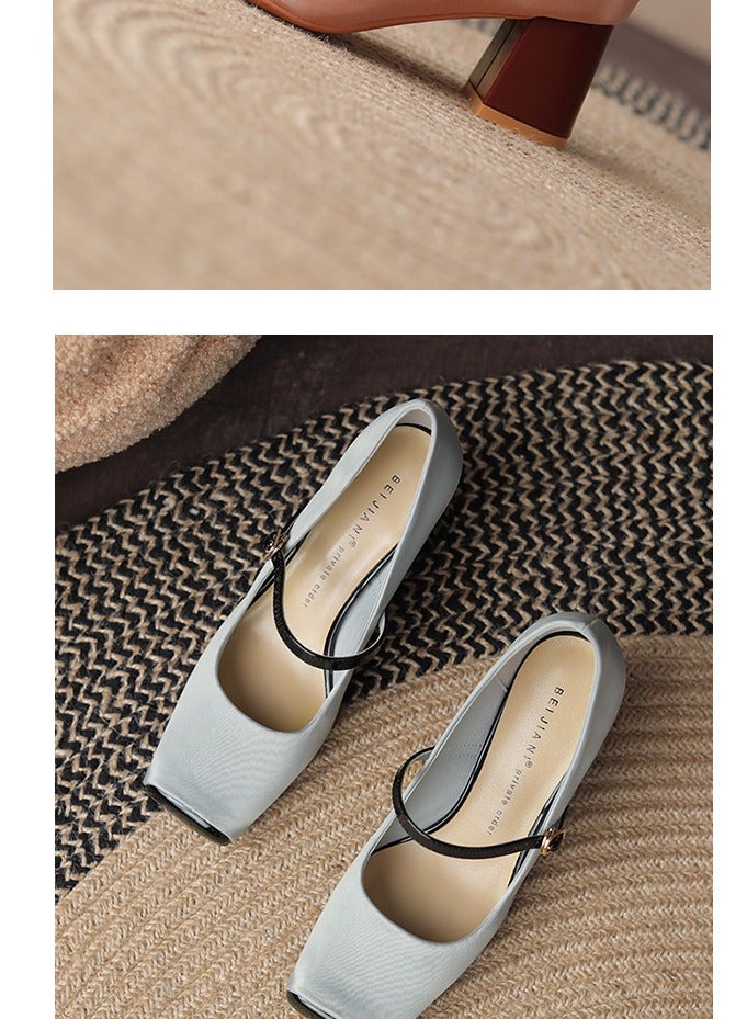 Loquat Mary Jane Single Shoes French Retro Spring And Autumn New Style - Image 2