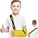 KONSEDIK Arm Sling for Kids Adjustable Breathable Shoulder Immobilizer with PocketsSupports Rotator Cuff InjuryWristElbowClavicle Fracture RecoveryPostSurgery Sling for Left or Right ArmYellowSmall - Image 1