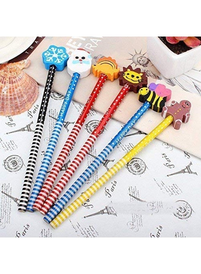 Parteet أقلام رصاص مطبوعة برسوم كرتونية من PARTEET مع ممحاة للأطفال (عبوة من 24) - Image 2