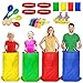 TITGIPE Potato Sack Race Bags 32PCS Outdoor Games Sack Race Bags for Adults and Kids3 Legged Race BandsEgg Spoon Relay RaceBean Bag TossParty Games for KidsField Day Games for Adults - Image 3