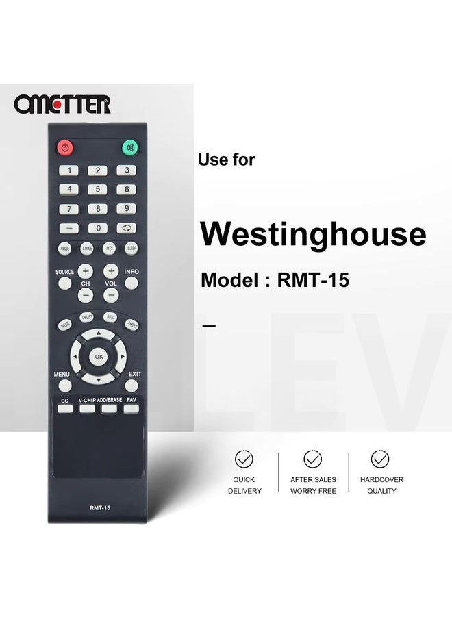 OMETTER - New Suitable for Westinghouse Remote Control HD TV RMT-15 CW26S3CW EW24T7EW CW37T6DW VR-3236 EW40T2XW EW37T6DW - Image 1