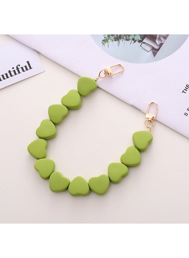 NIBEMINENT Phone Charm/ Chain Strap for Women Girls,K903 Love Cell Phone Case Lanyard Wrist Strap，Yellow