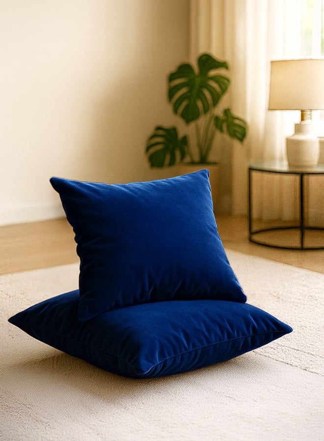 باك كومفرت ديو الراحة | صوفا مريحة رمادية + 2 كوشن كحلي 45x45 سم - Image 5