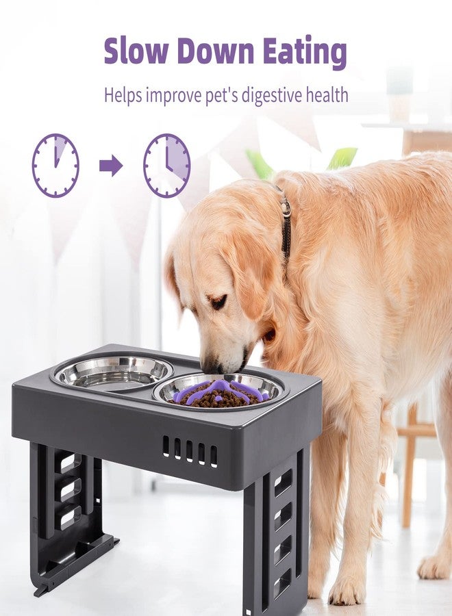 Jaoul Slow Feeder Dog Bowls Insert, Puzzle Slow Feeder with 51 Octopus Suction Cups for Medium Large Size Dog Bowls Over 6.5" Wide (Purple) - Image 2