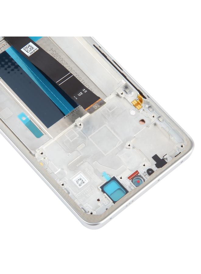 erorex Replacement For Xiaomi Redmi Note 13 Pro+ Original AMOLED Material LCD Screen Digitizer Full Assembly with Frame Silver - Image 5
