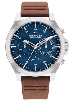Men's Blue Dial Analog Quartz Watch 46 mm -  1710633