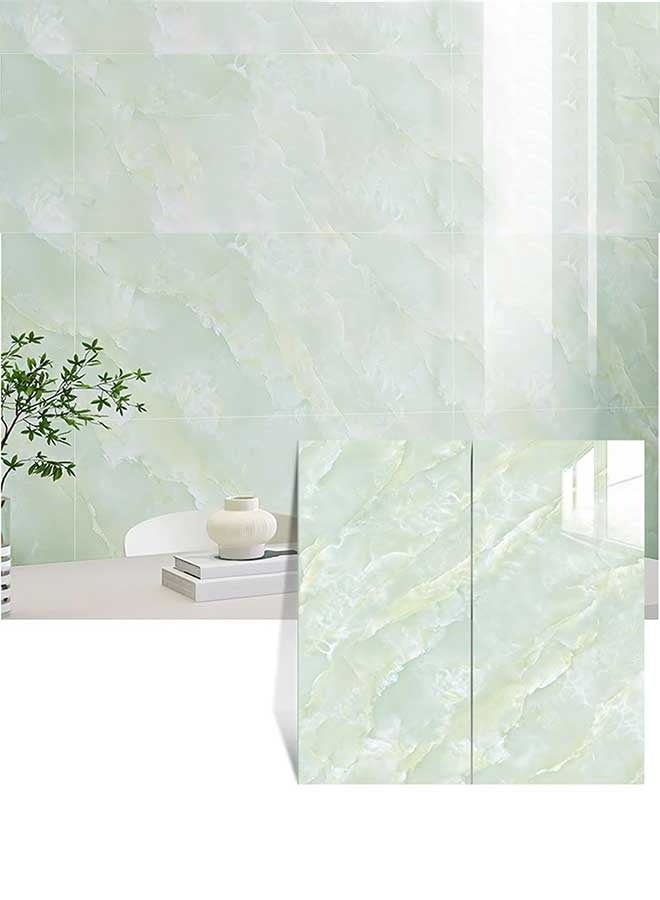 RAWAID 10 Pcs 31.5" x 15.75" Marble Peel and Stick Waterproof Wall Panels – Heat-Resistant Backsplash Tiles for Kitchens, Bathrooms, Living Rooms, Bedrooms, and TV Walls - Image 1
