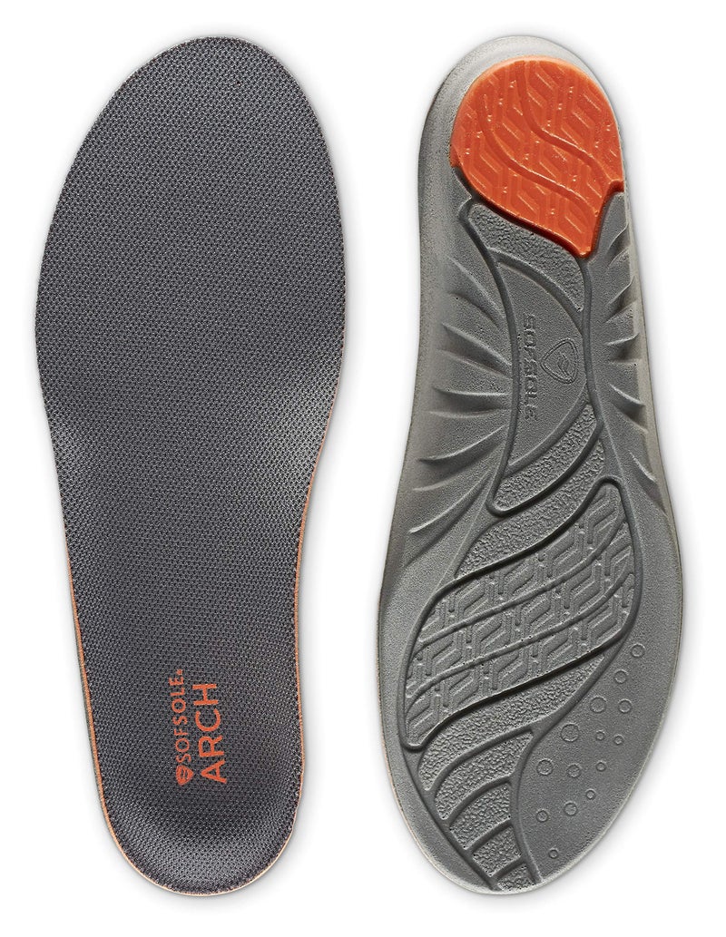 Sof Sole womens High Arch Performance Full-length Insole, Grey, 8 11 US - Image 1