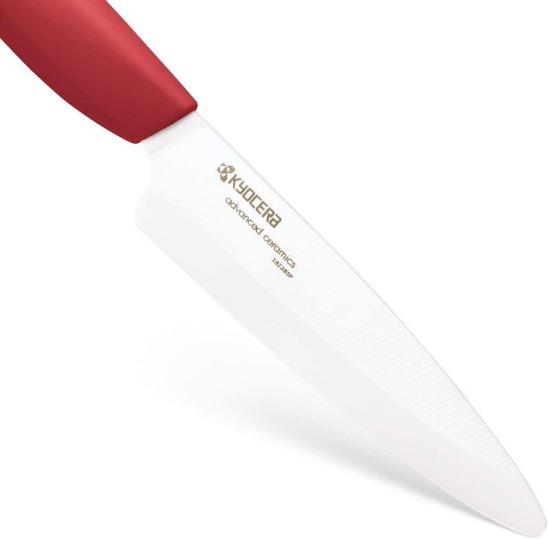 Kyocera Advanced Ceramic Revolution Series 45inch Utility Knife Red Handle White Blade - Image 4