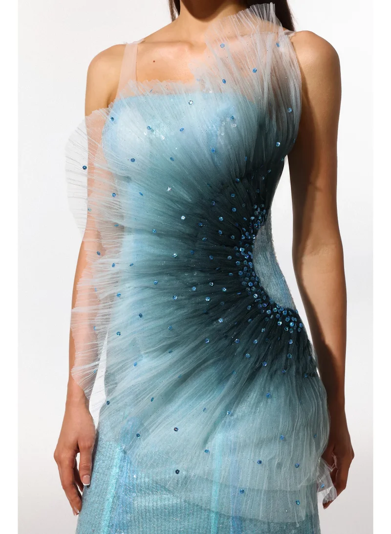 Bella Barnett  Kiwis Sleeveless Fish Tail Sequins Maxi Dress for Women | Best Price UAE