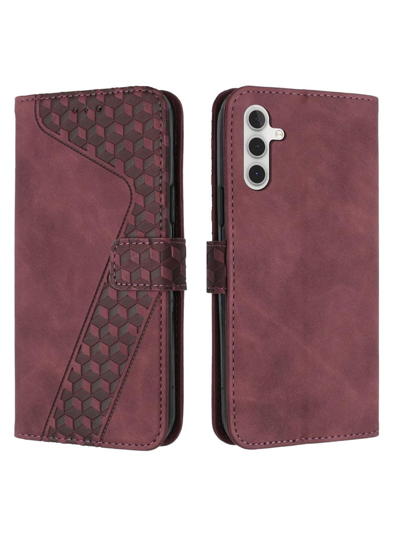 general Case for Samsung Galaxy A35 5G Case, Premium PU Leather Wallet Case Card Holder Kickstand Magnetic Closure Plaid Design Flip Folio Protective Phone Cover for Galaxy A35 5G  - Image 1
