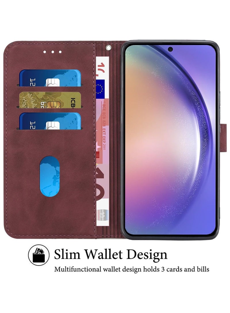 general Case for Samsung Galaxy A35 5G Case, Premium PU Leather Wallet Case Card Holder Kickstand Magnetic Closure Plaid Design Flip Folio Protective Phone Cover for Galaxy A35 5G  - Image 2