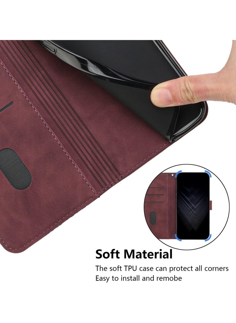 general Case for Samsung Galaxy A35 5G Case, Premium PU Leather Wallet Case Card Holder Kickstand Magnetic Closure Plaid Design Flip Folio Protective Phone Cover for Galaxy A35 5G  - Image 3