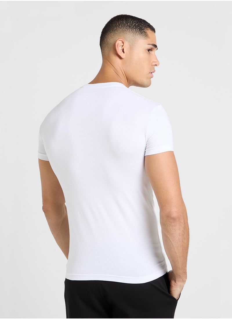 EMPORIO ARMANI Logo Crew Neck T-Shirt  - Image 2