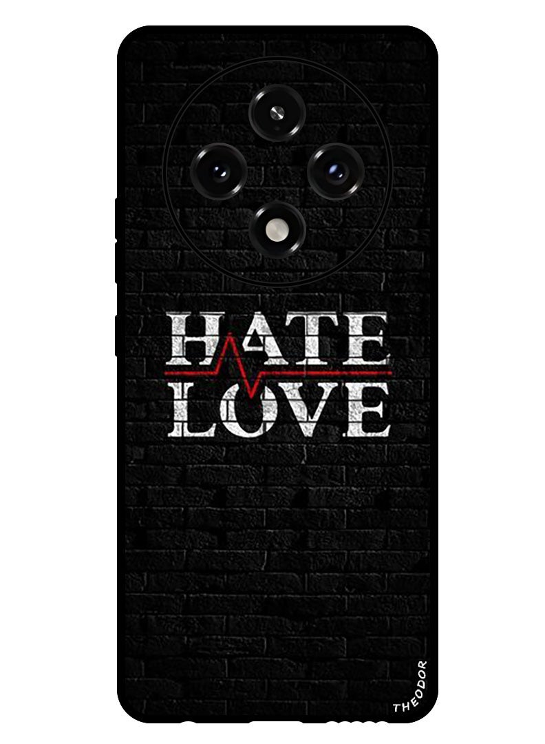 Theodor Protective Case Anti Scratch Shock Proof Bumper Cover For Oppo A3 Pro Hate Love - Image 1