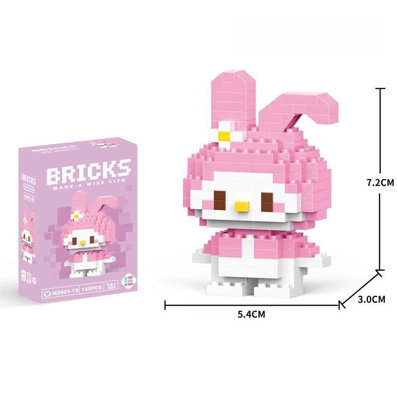 LELE BROTHER Compatible LEGO Micro-Brick Children's Building Blocks Cartoon Figure Educational Toy Display Blind Box Gift Wholesale