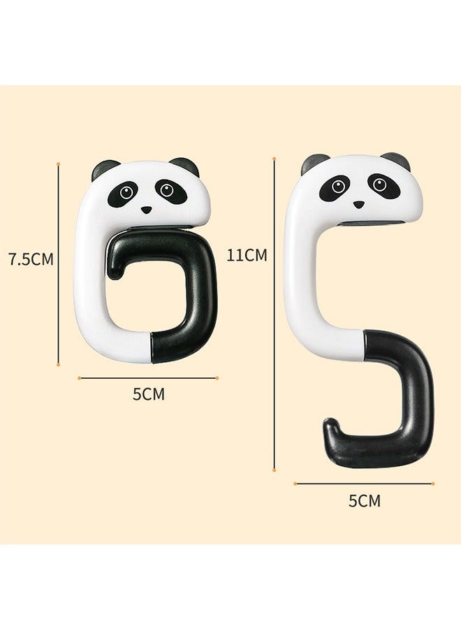 4 Pcs Cartoon Fold S-Shaped Hooks Hardware Purse Hook Rust-Proof ABS Hanging S Hooks (Yellow+White+Pink+Black) - Image 2