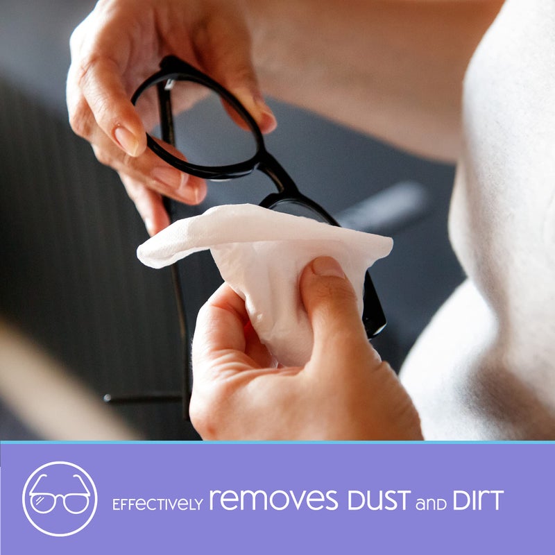 Nice 'n Clean SmudgeGuard Lens Cleaning Wipes (100 Total Wipes) | Pre-Moistened Individually Wrapped Wipes | Non-Scratching & Non-Streaking | Safe for Eyeglasses, Goggles, & Camera Lens - Image 5