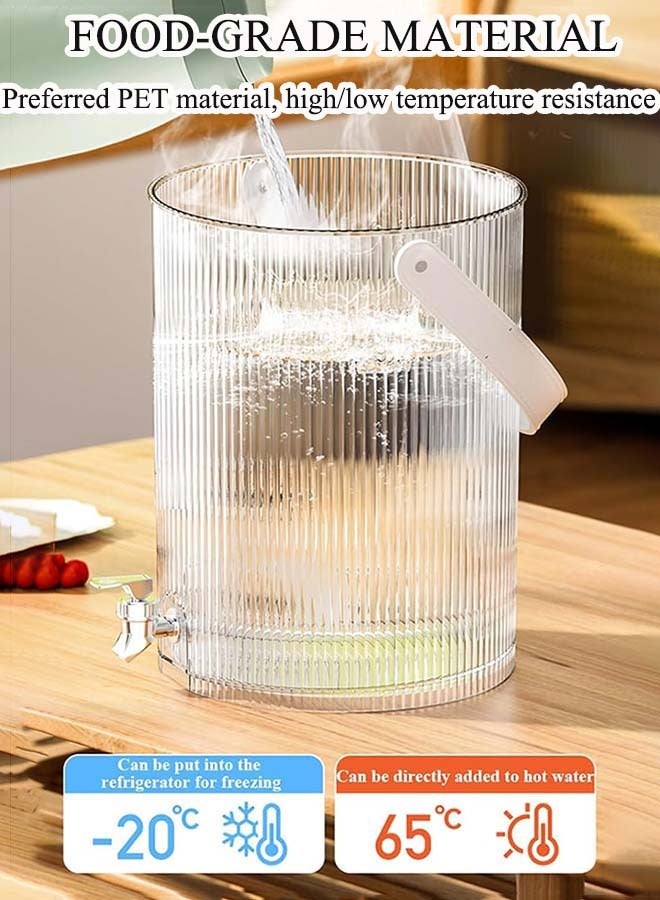 ثمانية فيبيهاوس موزع مشروبات مع حامل، إبريق ماء ساخن وبارد سعة 5 لتر، موزع مشروبات وعصائر للحفلات والنزهات والتخييم والاستخدام المنزلي - Image 2