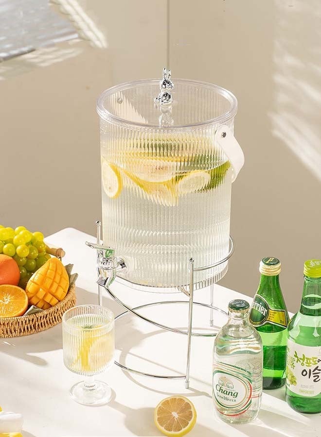 ثمانية فيبيهاوس موزع مشروبات مع حامل، إبريق ماء ساخن وبارد سعة 5 لتر، موزع مشروبات وعصائر للحفلات والنزهات والتخييم والاستخدام المنزلي - Image 1