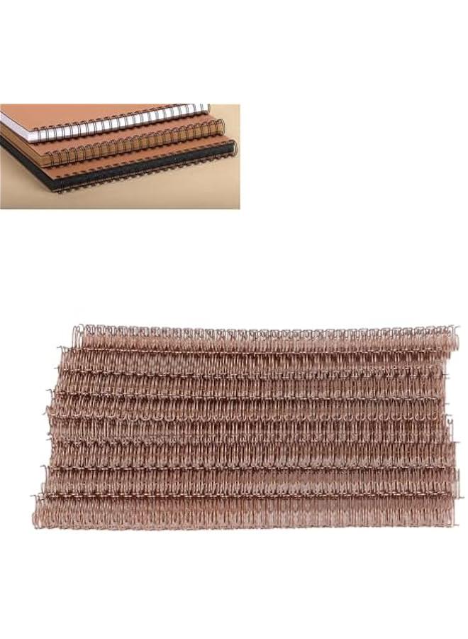 Generic 100 Pcs Wire Binding Spines, Binding Wire, 100 Sheet Capacity, 3:1 Pitch, 34 Loop, Double Loop Binding Wires, Combs Ring Coils for School Office Notebook Maker (Rose - Image 3