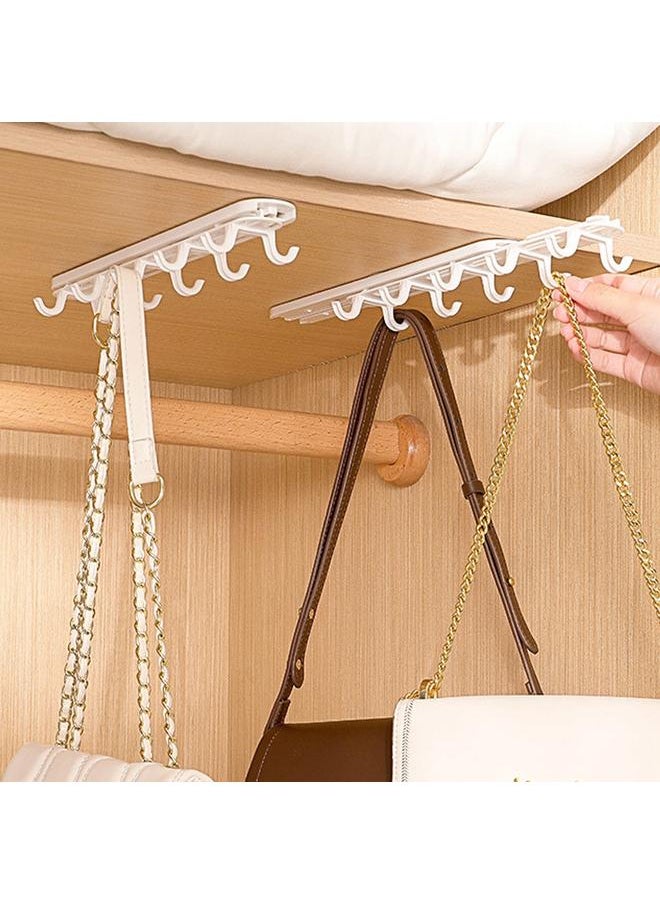 Thoraya Under Cabinet Hook Plastic Adhesive Strong Bearing Push Pull Storage Hook for Kitchen Bathroom  - Image 5