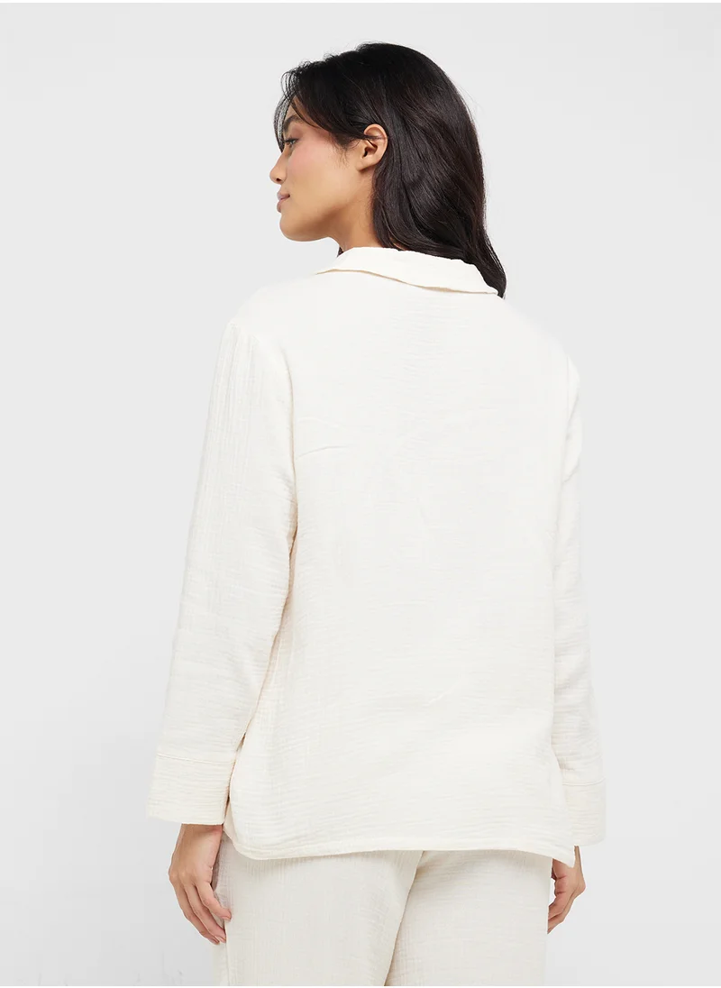 هانك مولر Pocket Detail Sleep Shirt