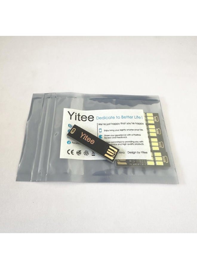 Yitee USB Light Keychain Super Bright SMD LED Mini USB Port Light Ultra-thin Portable Night Light (6-LED Touch Dimmer Switch(5pcs)) - Image 3