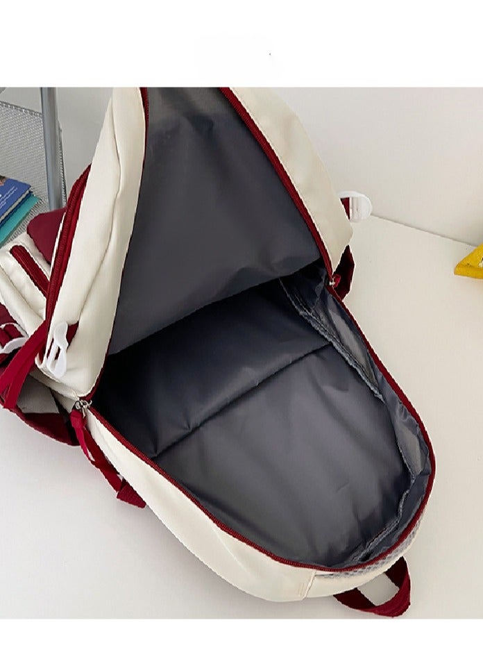 Durable Oxford Travel Backpack - Visually Appealing Casual School Bag with Adjustable Straps, Multiple Compartments, and Zipper Closure - Image 2