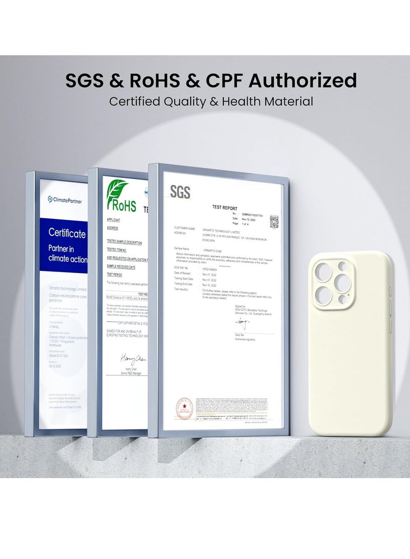 ELTRAZONE Compatible with iPhone 15 Pro Max Case Shockproof with 2pcs Screen Protectors, Waterproof Liquid Silicone Rubber Full Cover Protective Case for iPhone 15 Pro Max 6.7 inch-Starlight - Image 5