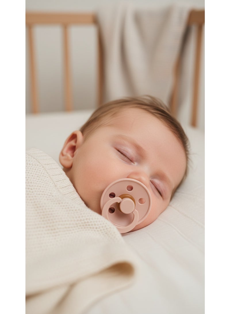 BIBS Pacifier Natural Rubber Round Nipple 6M+ - Image 2