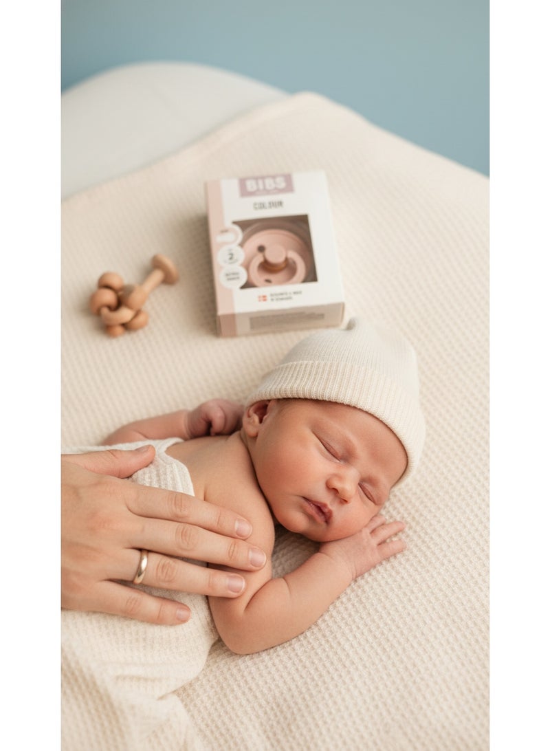 BIBS Pacifier Natural Rubber Round Nipple 6M+ - Image 3