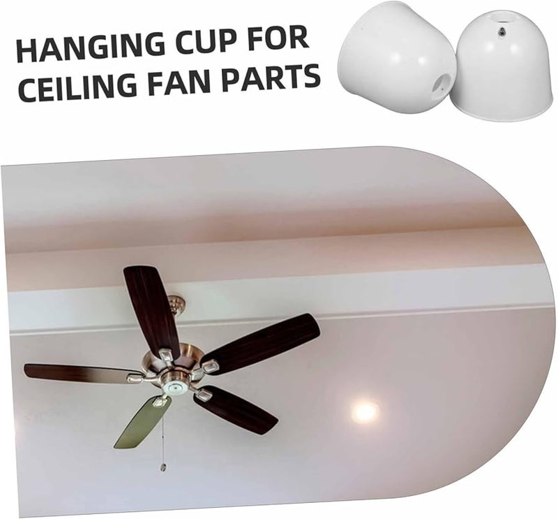 قطعتان غطاء مروحة سقف خارجي مقاوم للغبار سهل التركيب متوافق مع نماذج متنوعة - Image 5