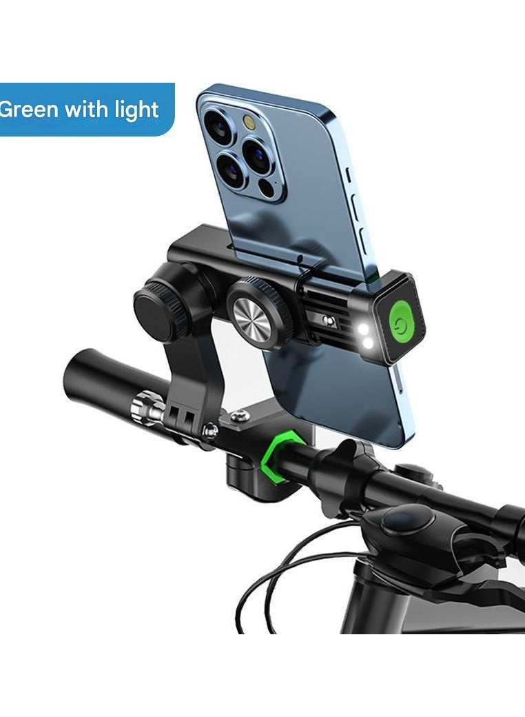 MHD Bicycle Mountain Bike Single Electric Bike Motorcycle Spherical Compass With Light Anti-Fall Mobile Phone Holder - Image 1