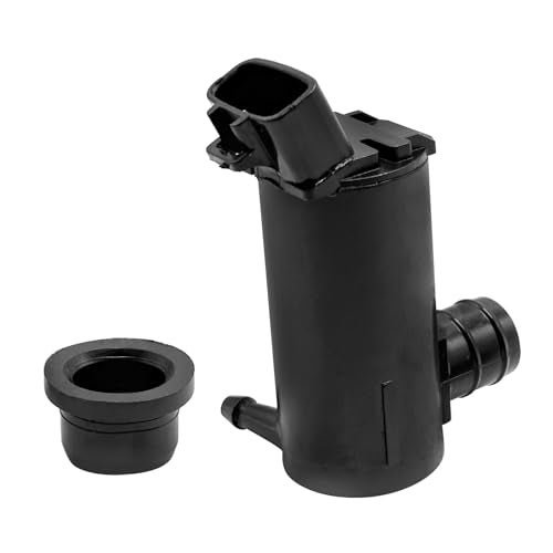 Hsbhlsnx Windshield Washer Pump with Rubber Grommet 12V for Toyota Camry Corolla Solara Sienna Land Cruiser Tundra Echo Matrix Celica 4Runner Lexus LX470 LS430 IS300 LS400 85330-33020 85330-AA010 85330-12340 - Image 1