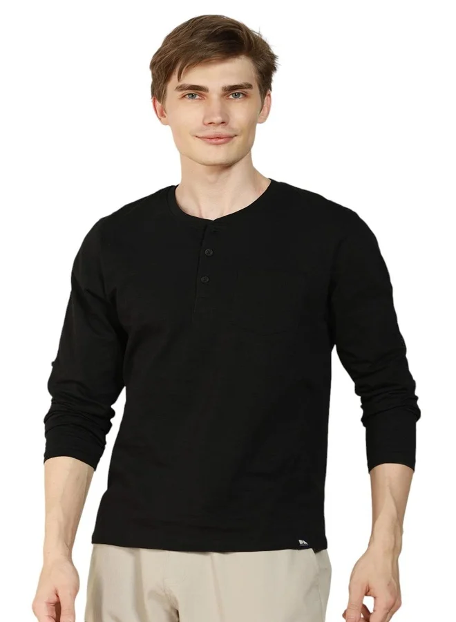 دينيس لينغو Black T-Shirt for Men - Regular Fit, Stylish