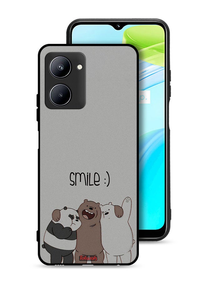 Tolwak غطاء حماية لهاتف Realme C33 - أصدقاء مبتسمون - Image 1